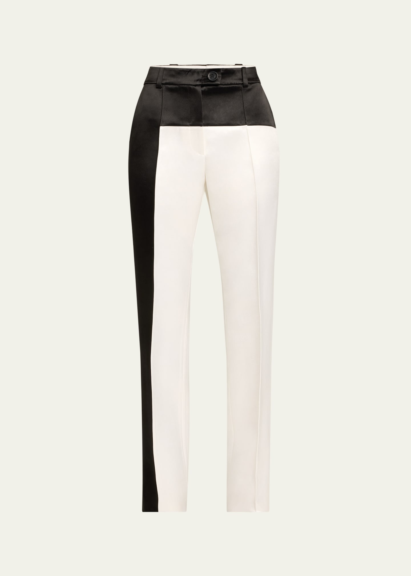 Colorblock Straight Leg Pants - 1