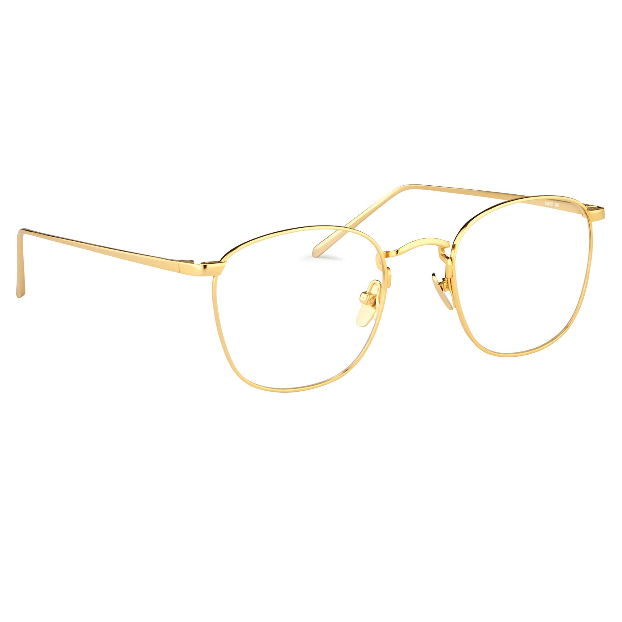 THE SIMON | SQUARE OPTICAL FRAME IN YELLOW GOLD (C6) - 2