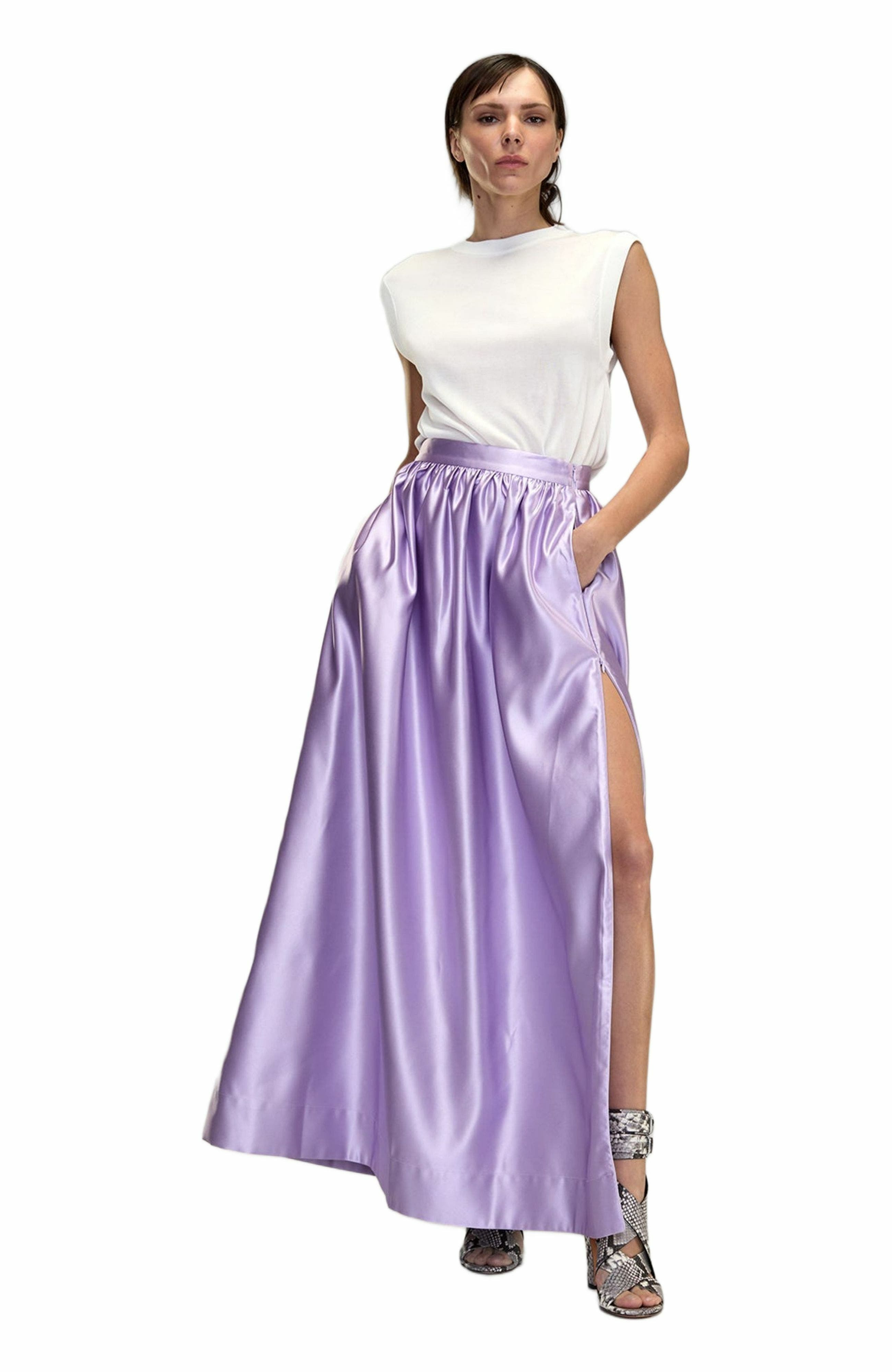 Cynthia Rowley Belle Maxi Skirt in Lavender at Nordstrom - 2
