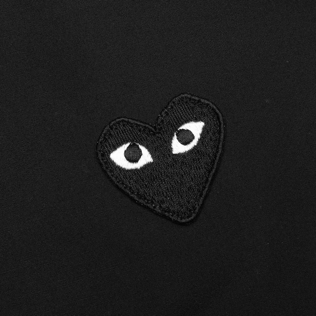COMME DES GARCONS PLAY WOMEN'S BLACK HEART BUTTON UP - BLACK - 3