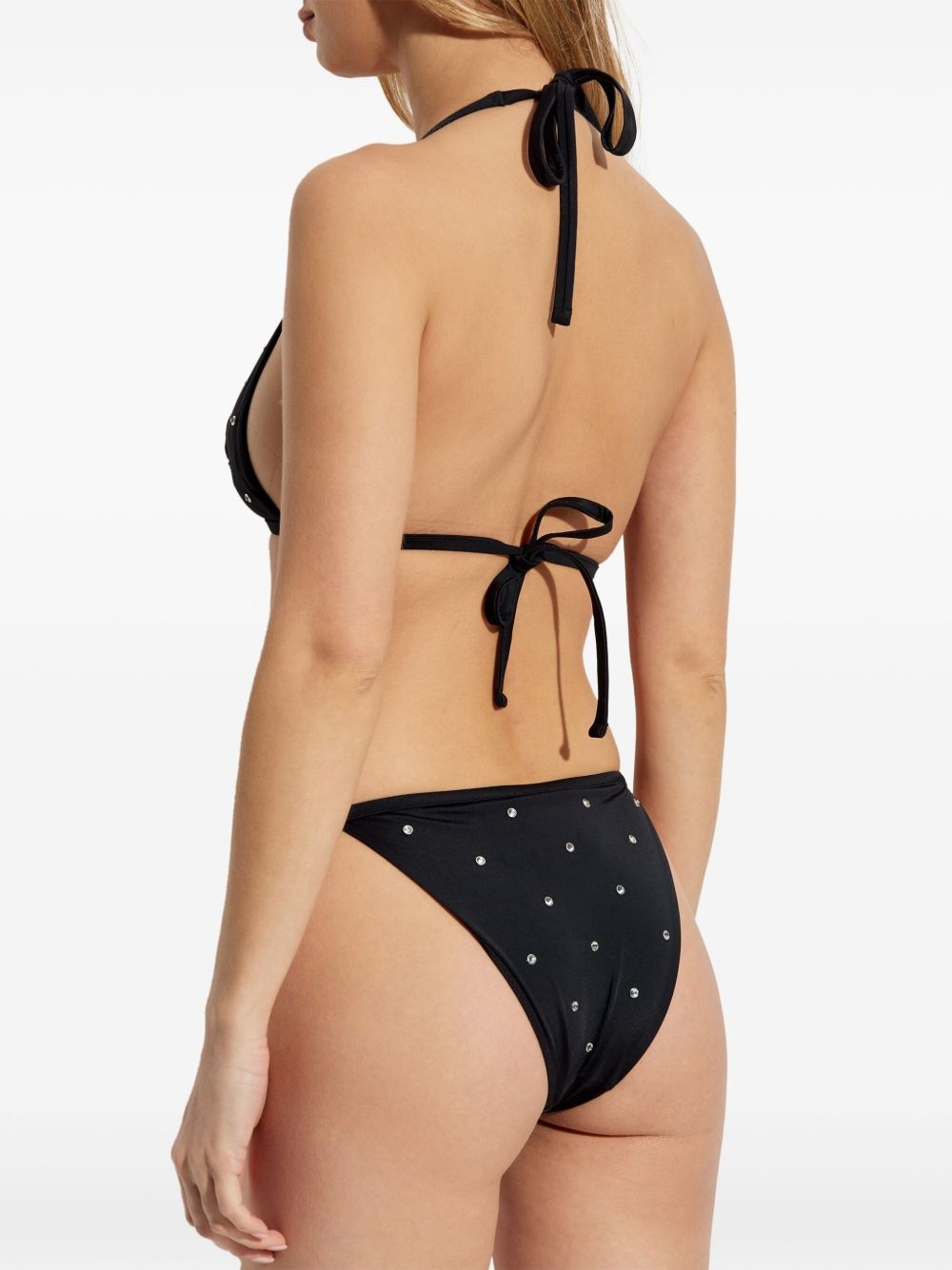 crystal-embellished bikini top - 4