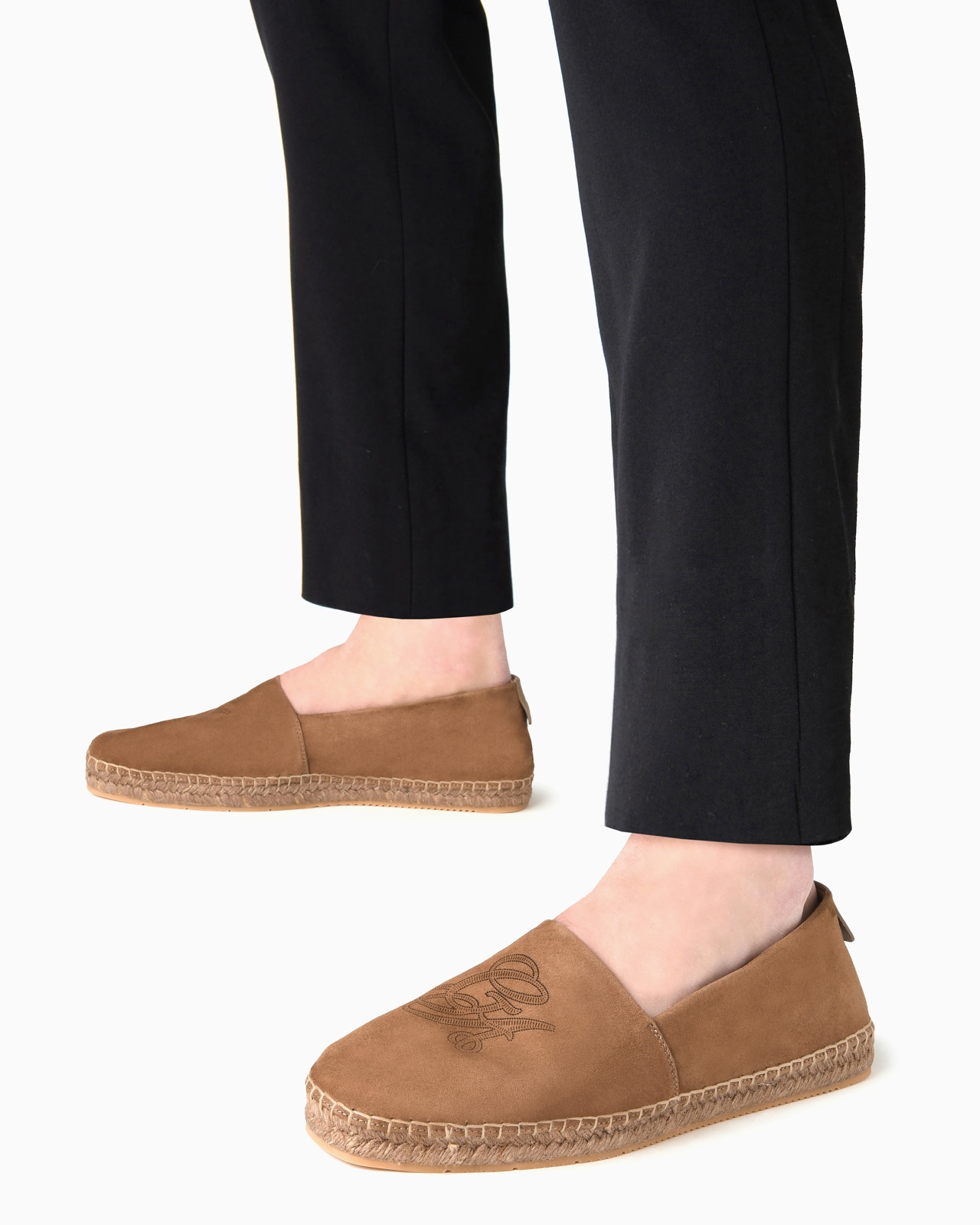 Suede espadrilles with logo - 7