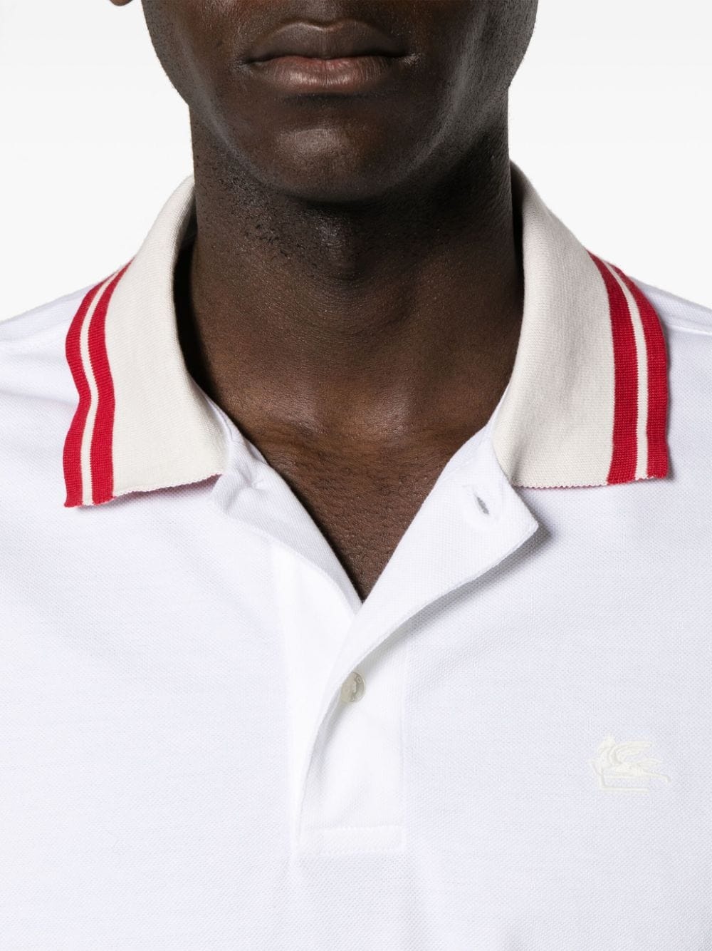 Pegaso-embroidered polo shirt - 5