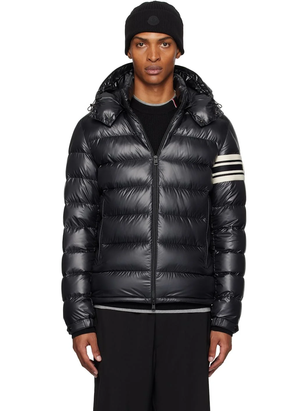Black Landre Down Jacket - 1