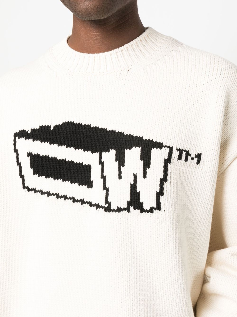 Graffiti Zine intarsia-logo knitted jumper - 5