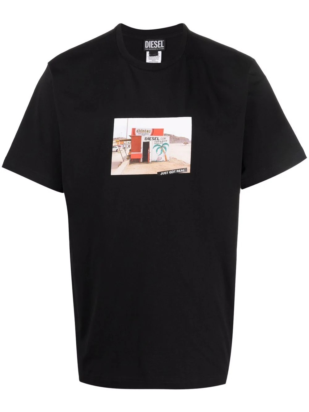 photograph-print cotton T-shirt - 1