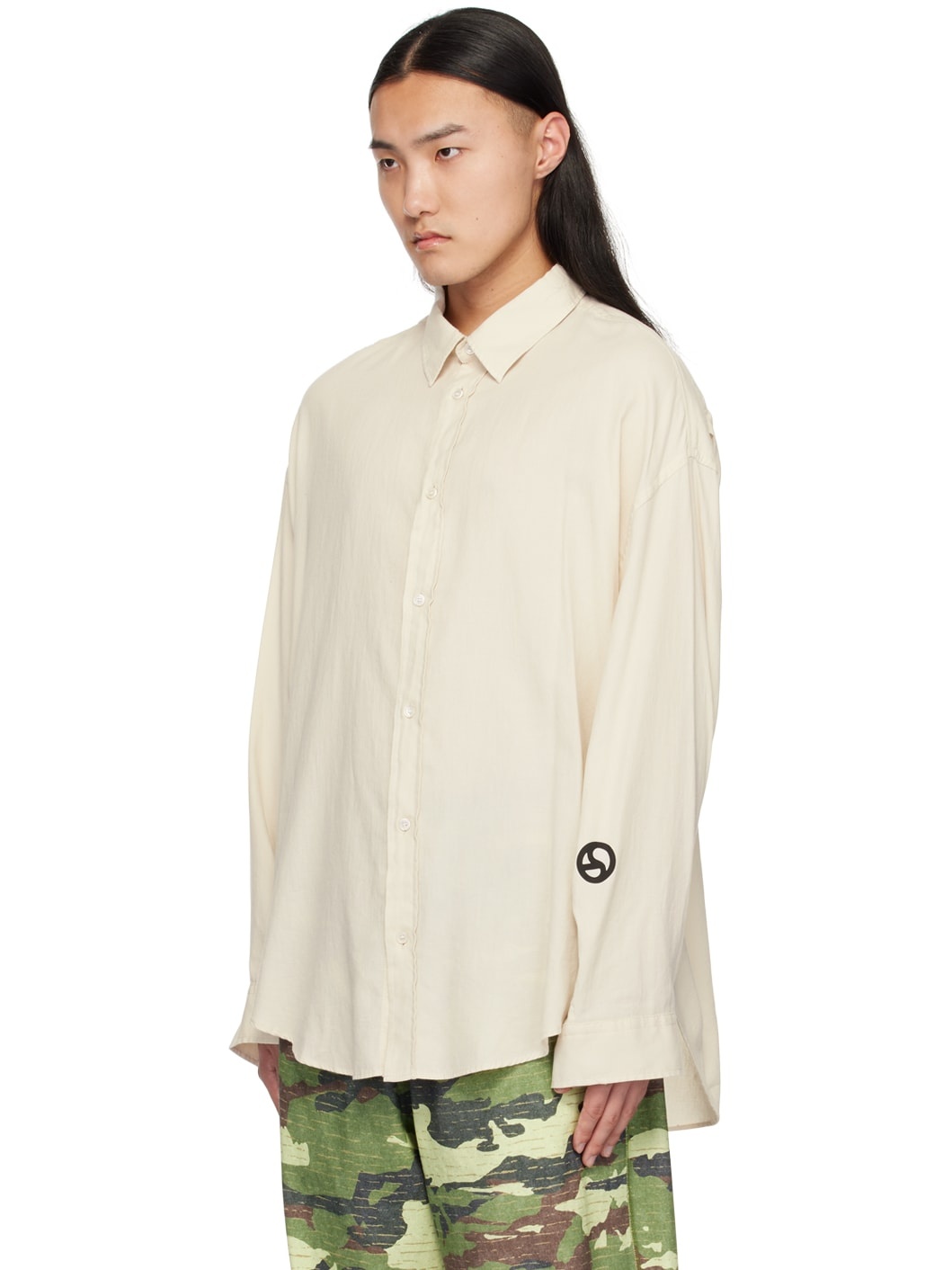 Off-White Button-Up Shirt - 4