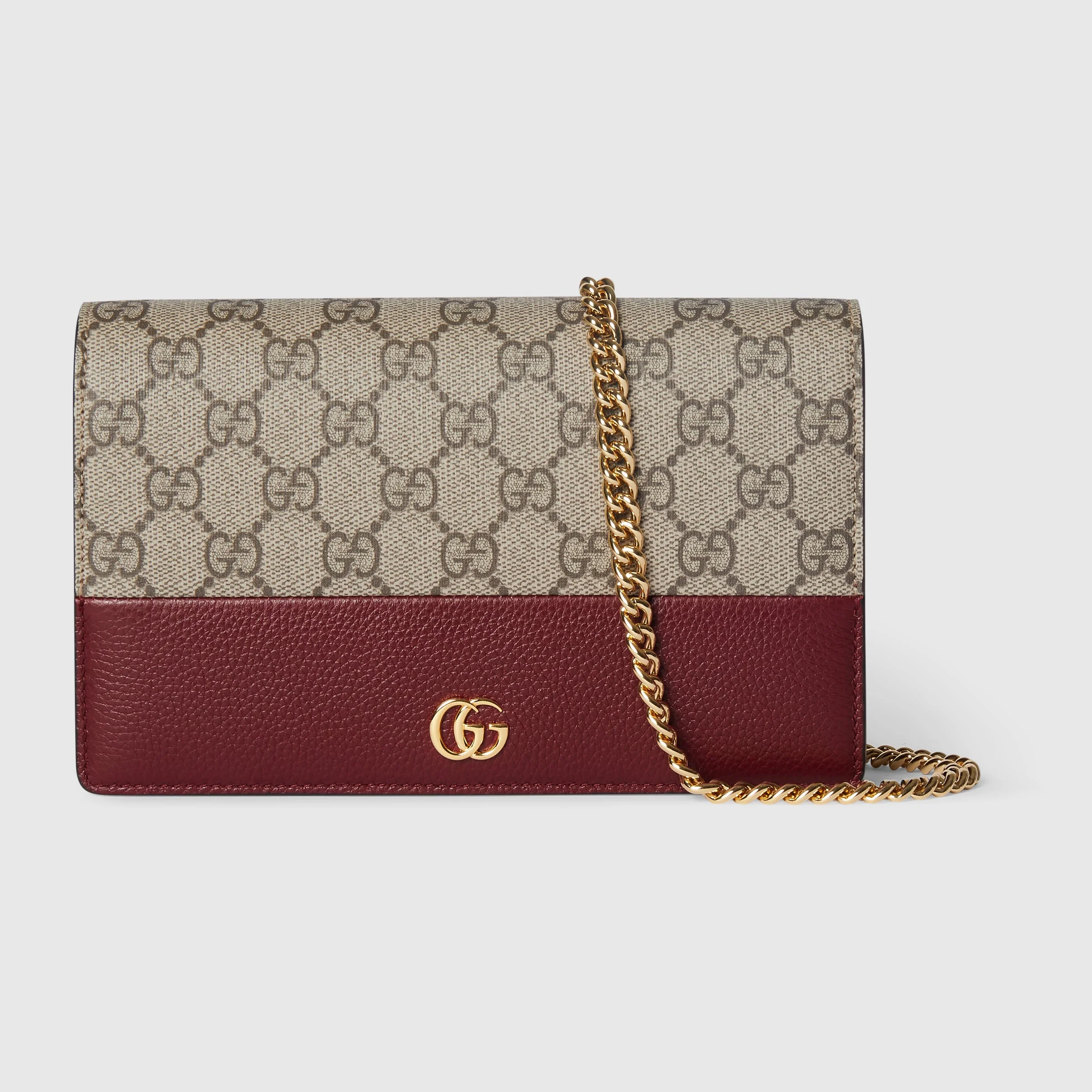 GG Marmont bi-color wallet on chain - 1