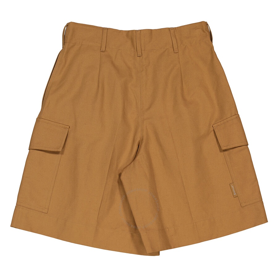 Moncler Ladies Light Brown Tailored Cargo Shorts - 5
