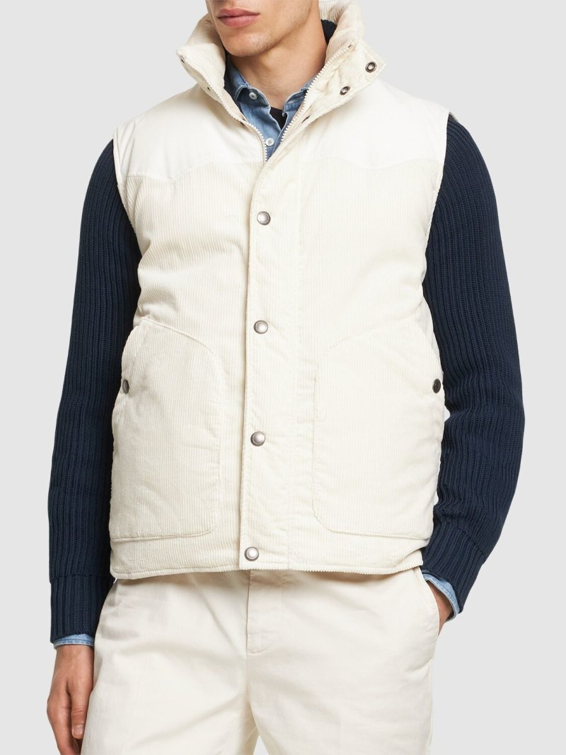 Padded corduroy vest 3