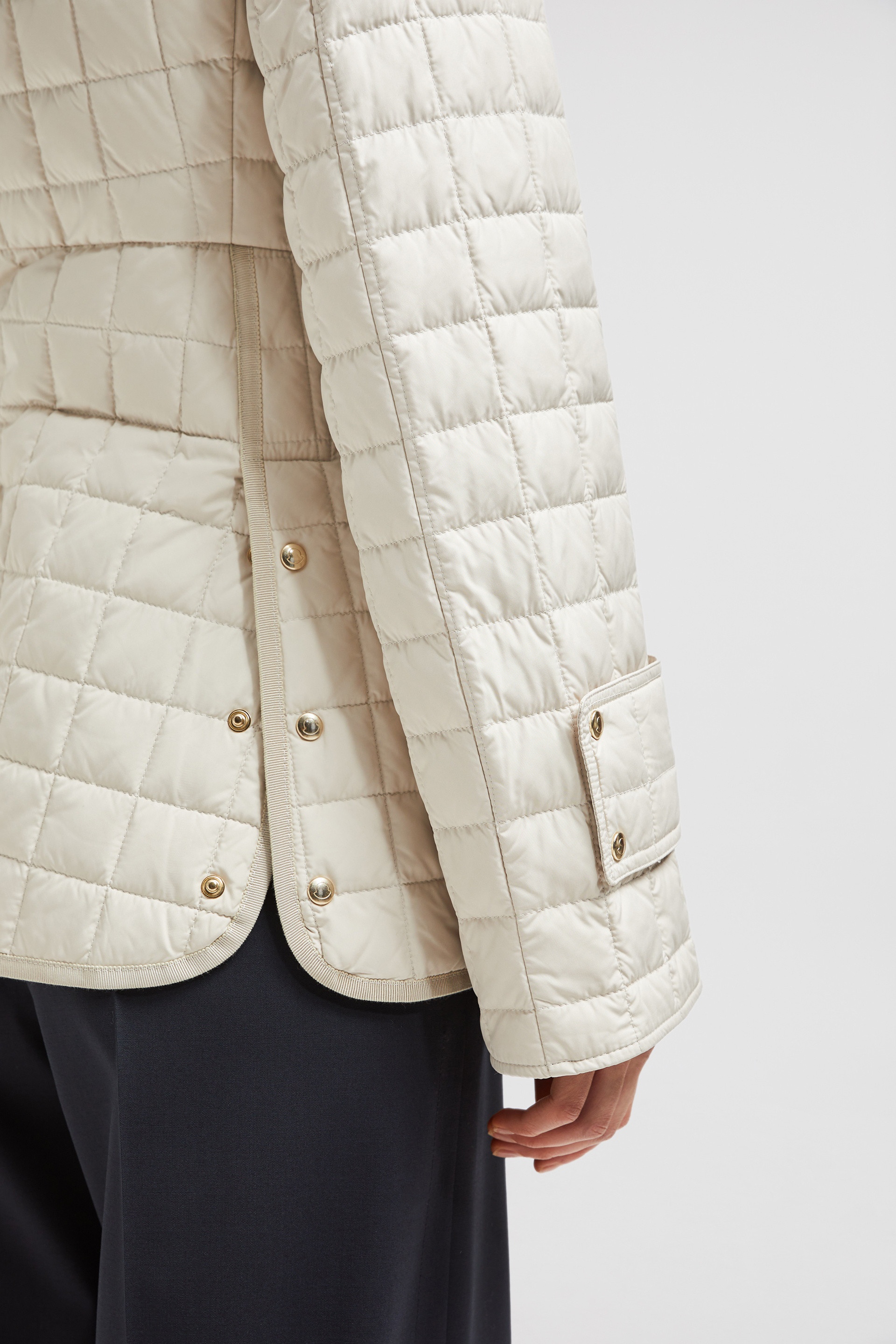 Epinal Square-Quilted Down Shirt Jacket - 7