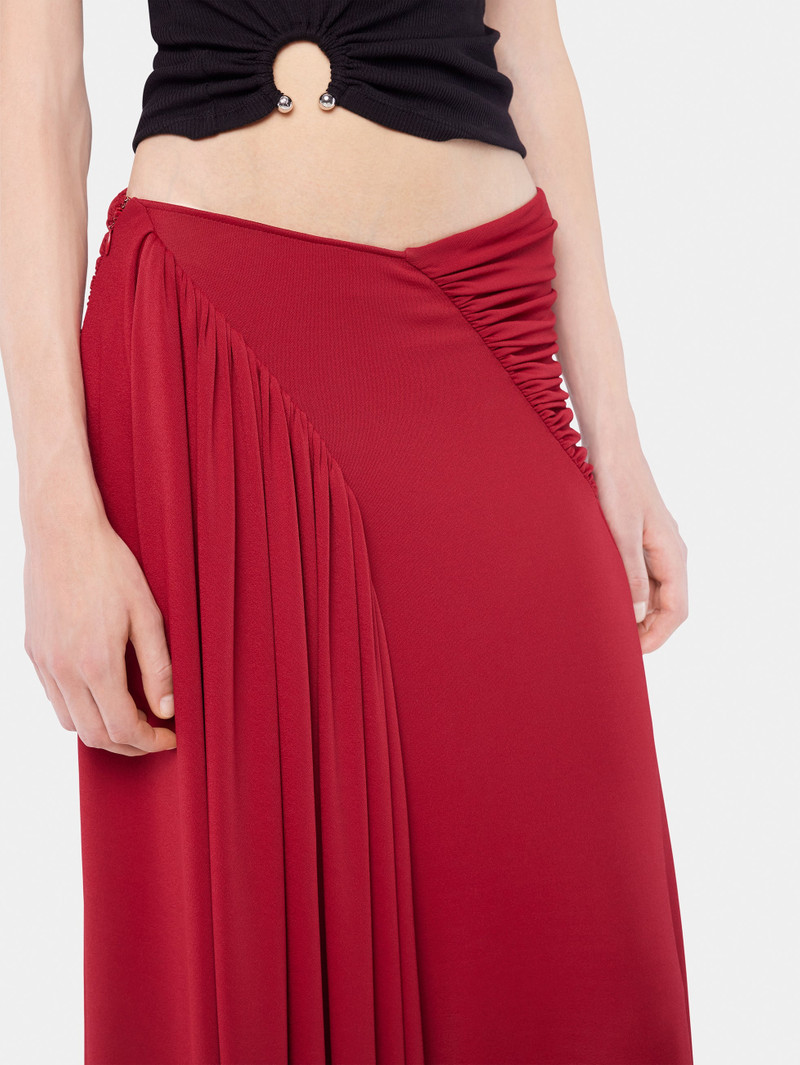 LONG SKIRT WITH RUCHED DETAILS 6