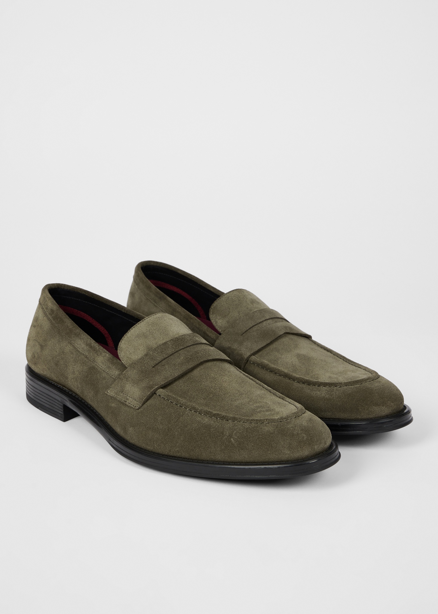 Khaki Suede 'Pierce' Loafers - 2