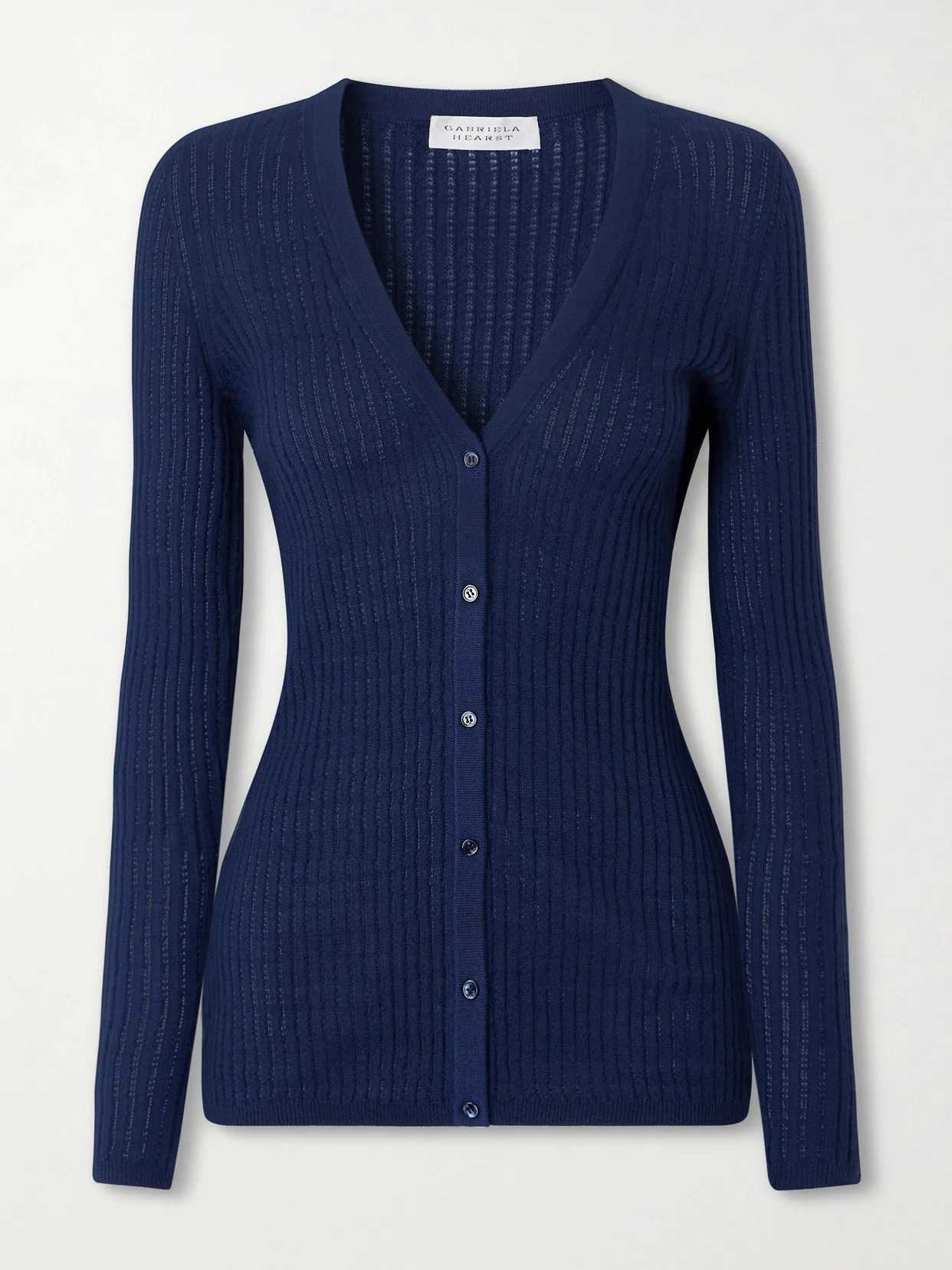 Emma Pointelle-knit Cashmere And Silk-blend Cardigan - 1