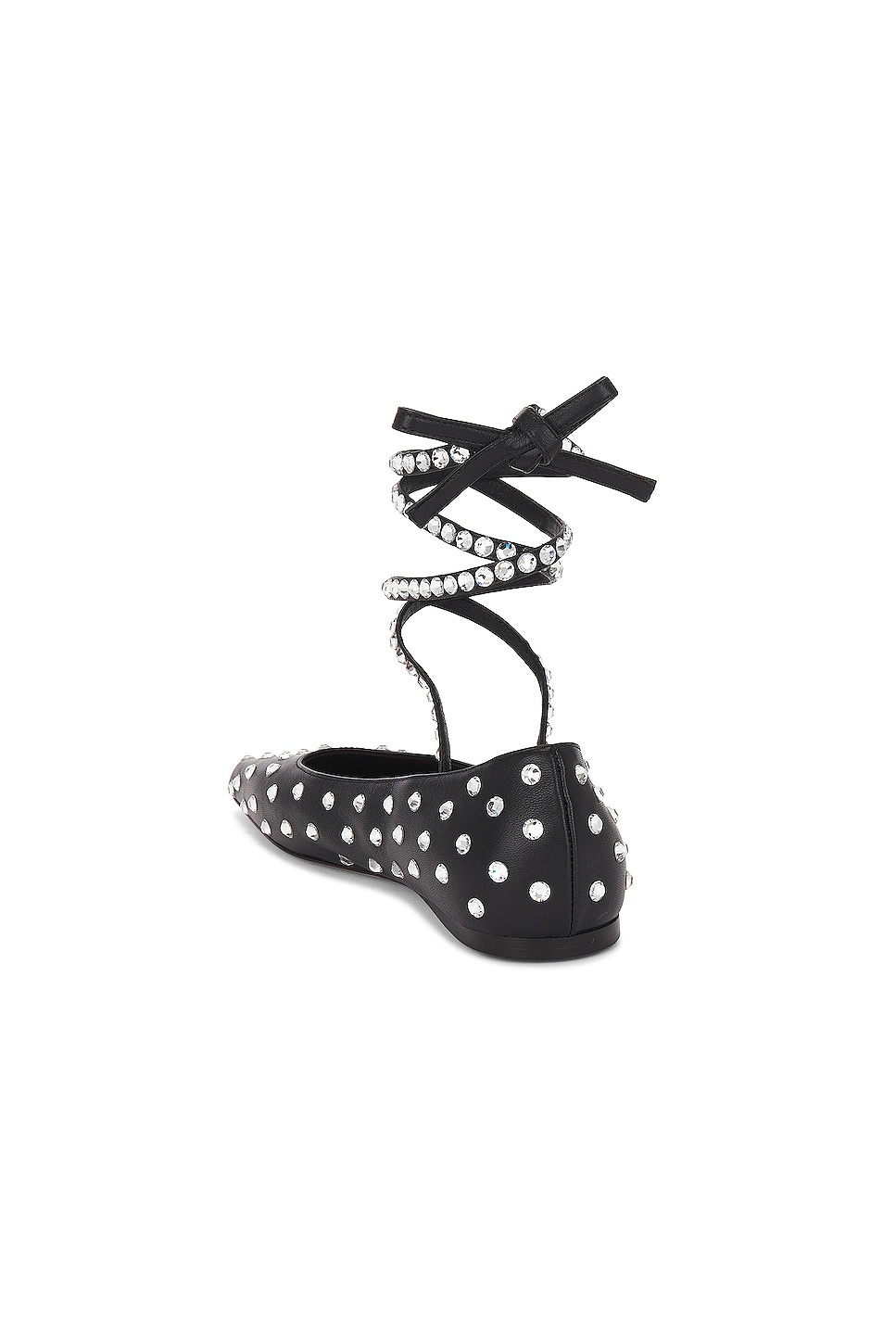 Ane Crystal Lace Up Flat - 3