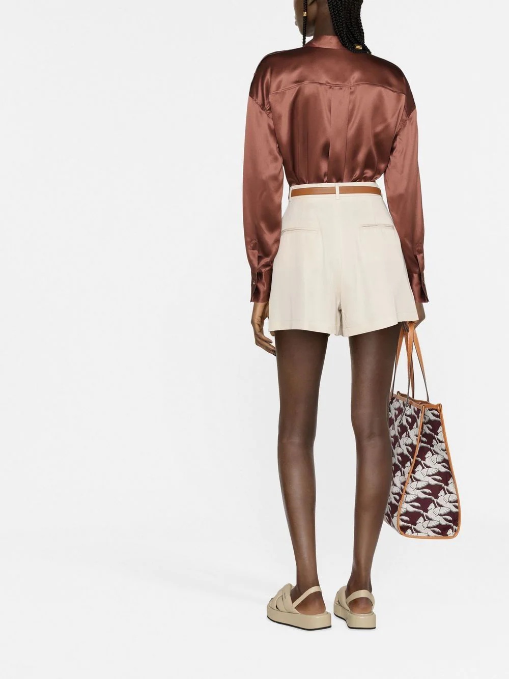 long-sleeve silk shirt - 4