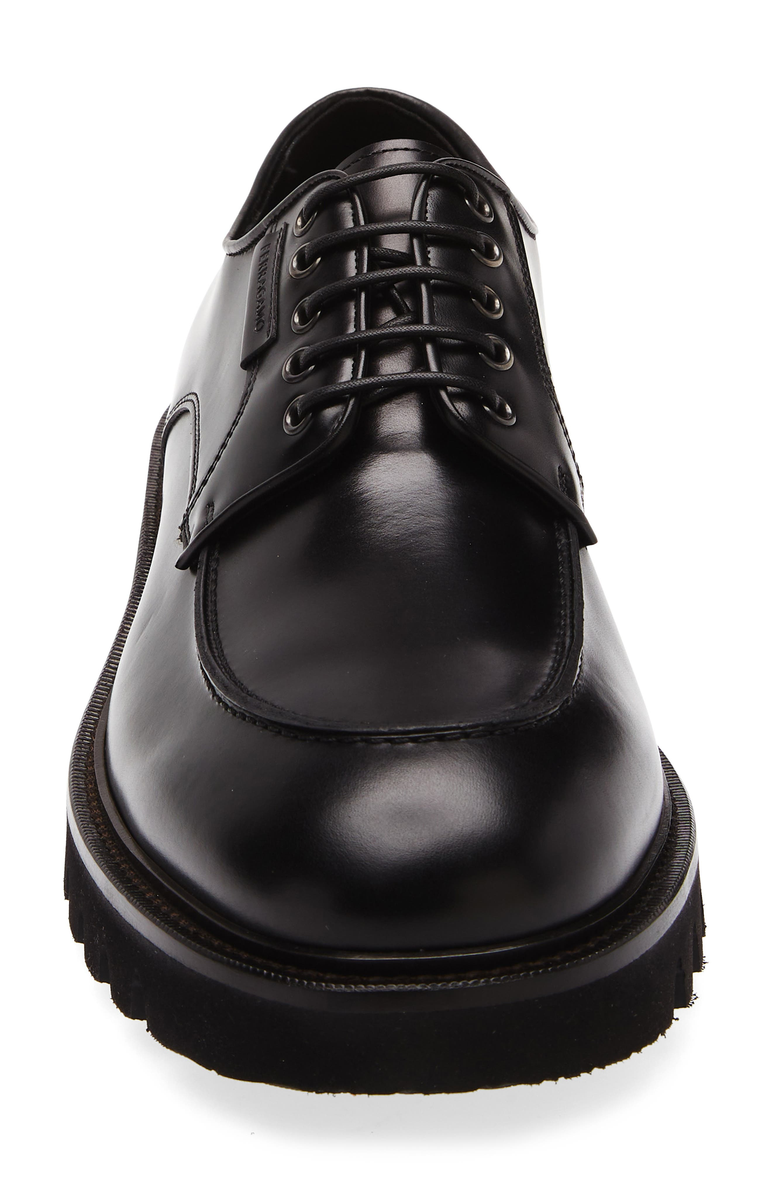 FERRAGAMO Alf Apron Toe Oxford in Nero at Nordstrom - 4