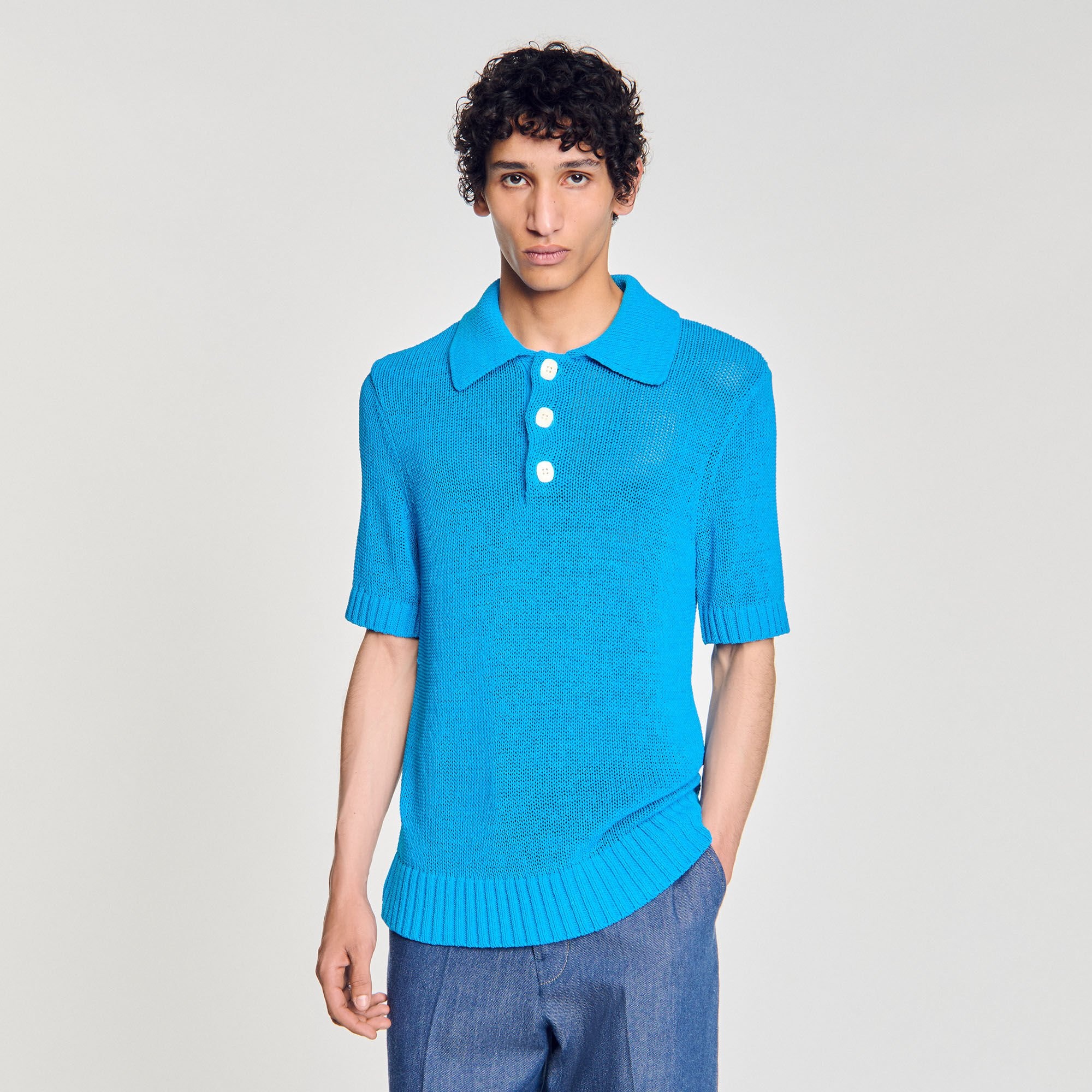 KNIT POLO SHIRT - 4