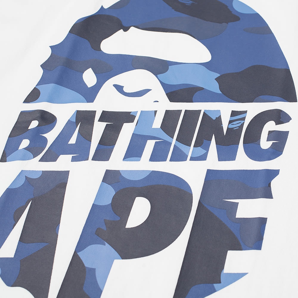 A Bathing Ape Colour Camo Peek Ape Head Tee - 3