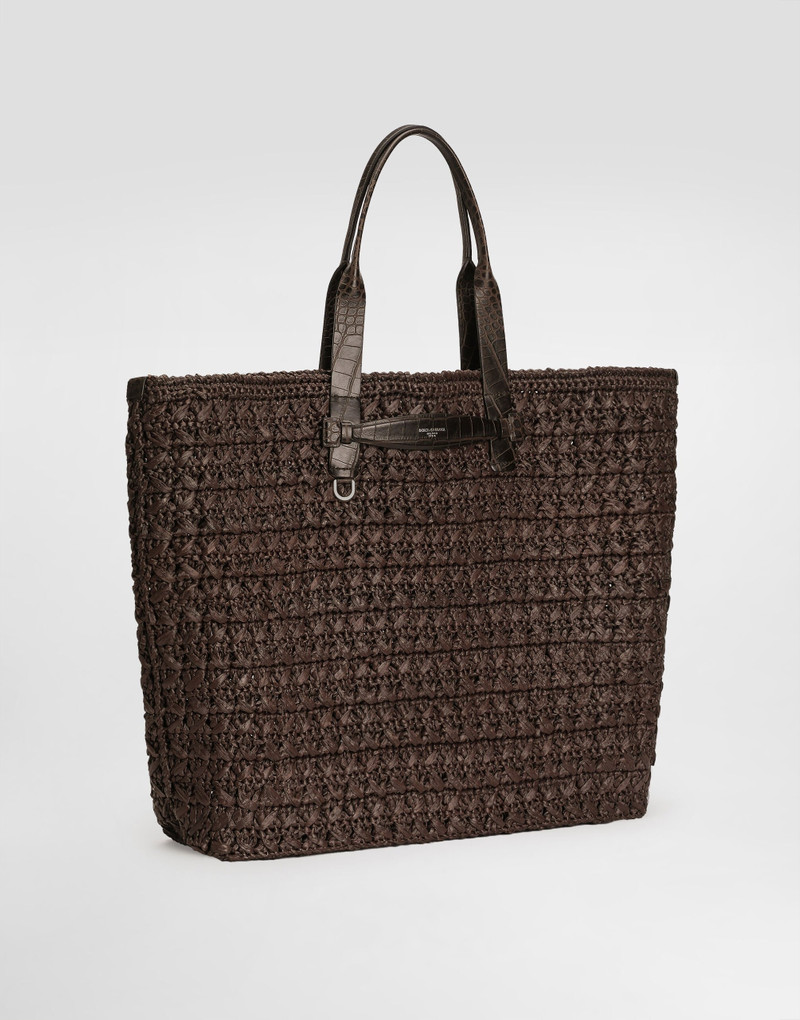 Dolce & Gabbana Raffia crochet shopper outlook