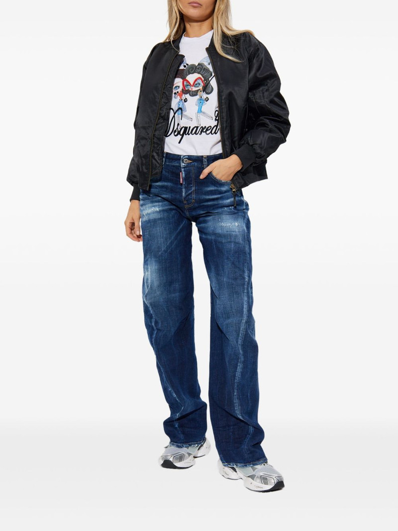 DSQUARED2 D2 Twisted distressed jeans outlook