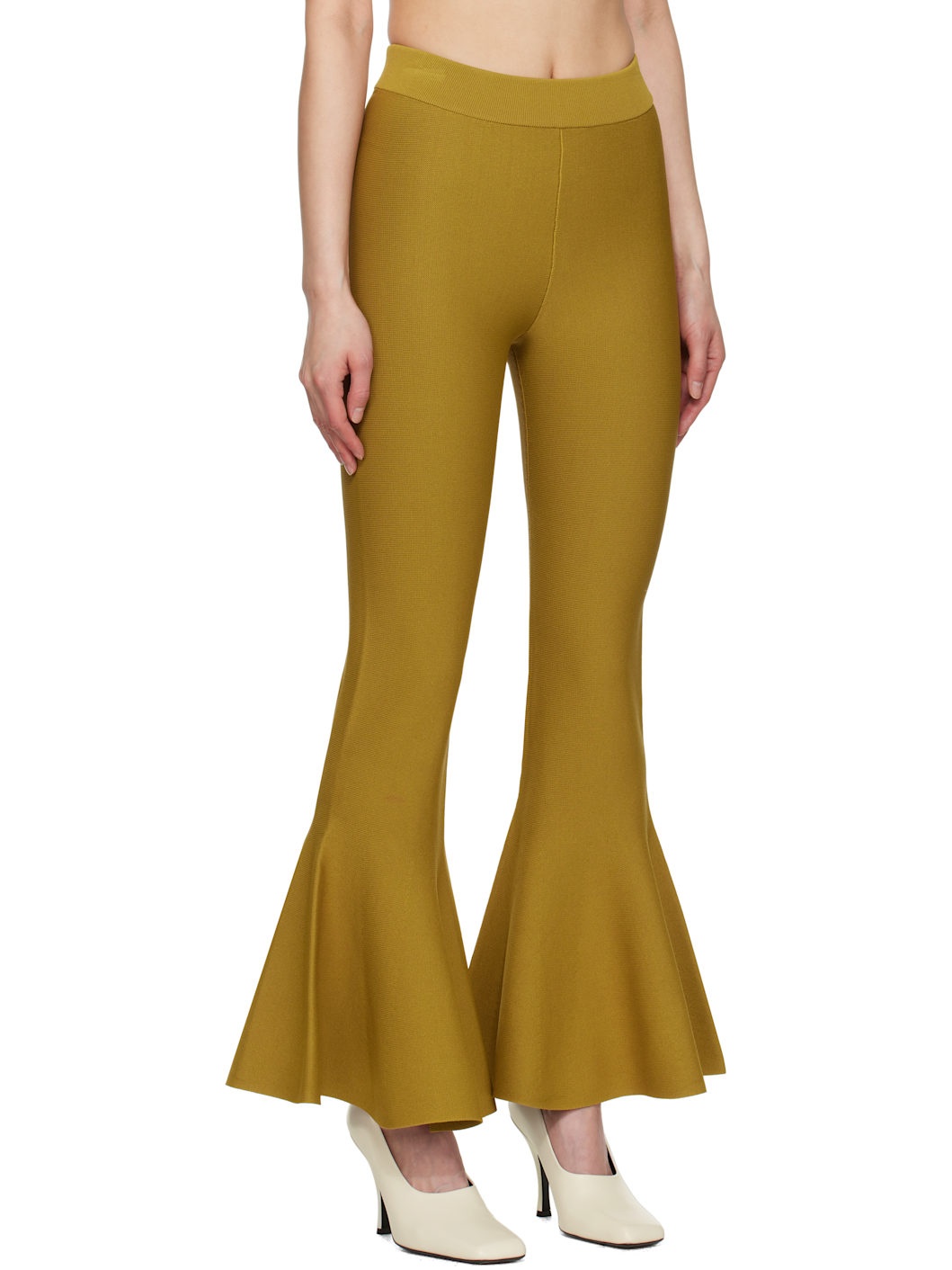 Yellow Godet Short Lounge Pants - 2