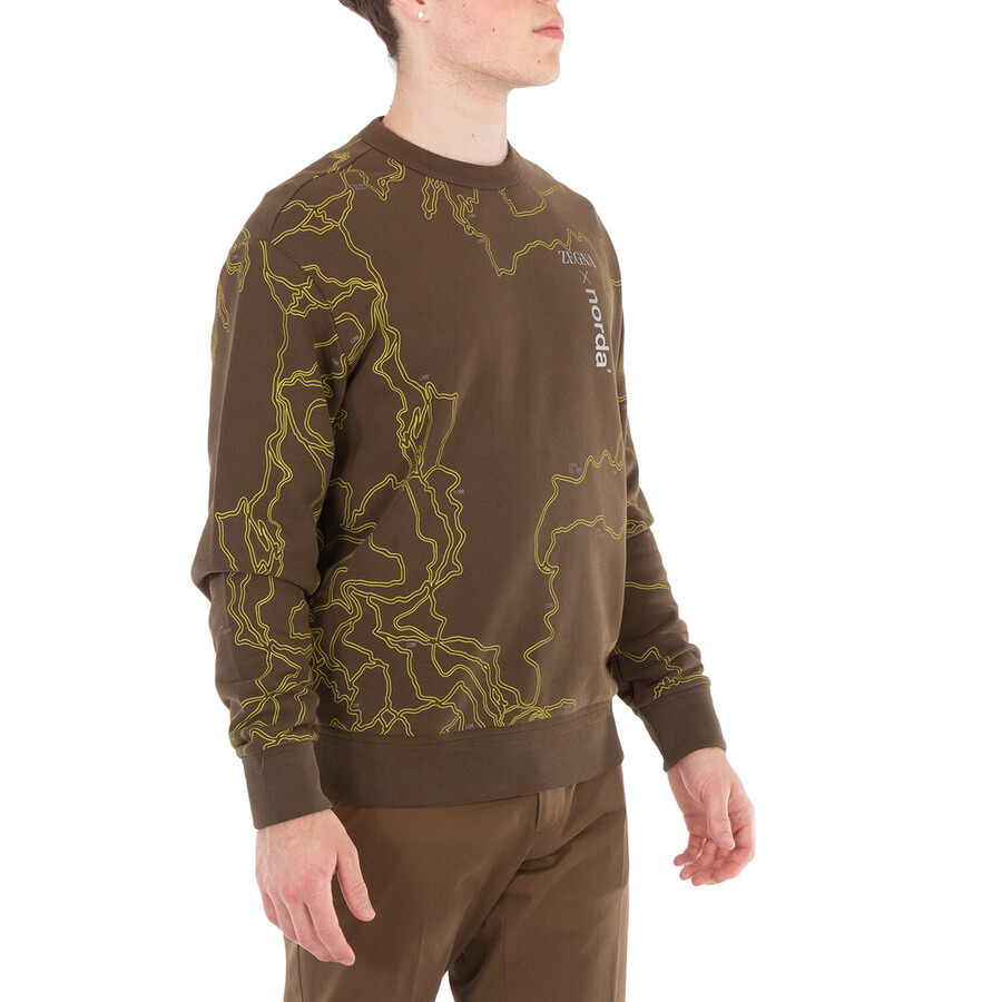 Ermenegildo Zegna All-Over Print Cotton Sweatshirt - 6
