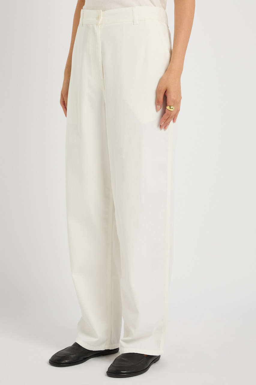 The Row Sharka Straight-leg Cotton-blend Trousers - 2