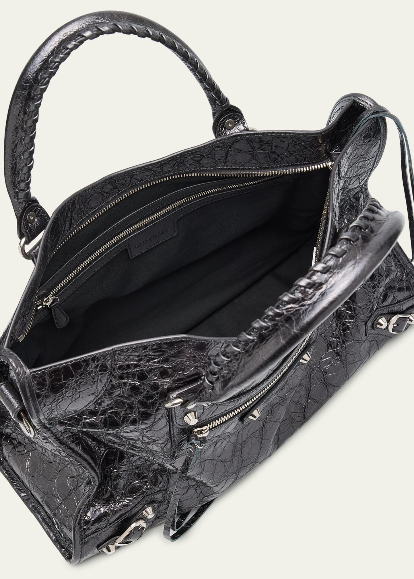 Le City Medium Metallic Leather Top-Handle Bag - 4
