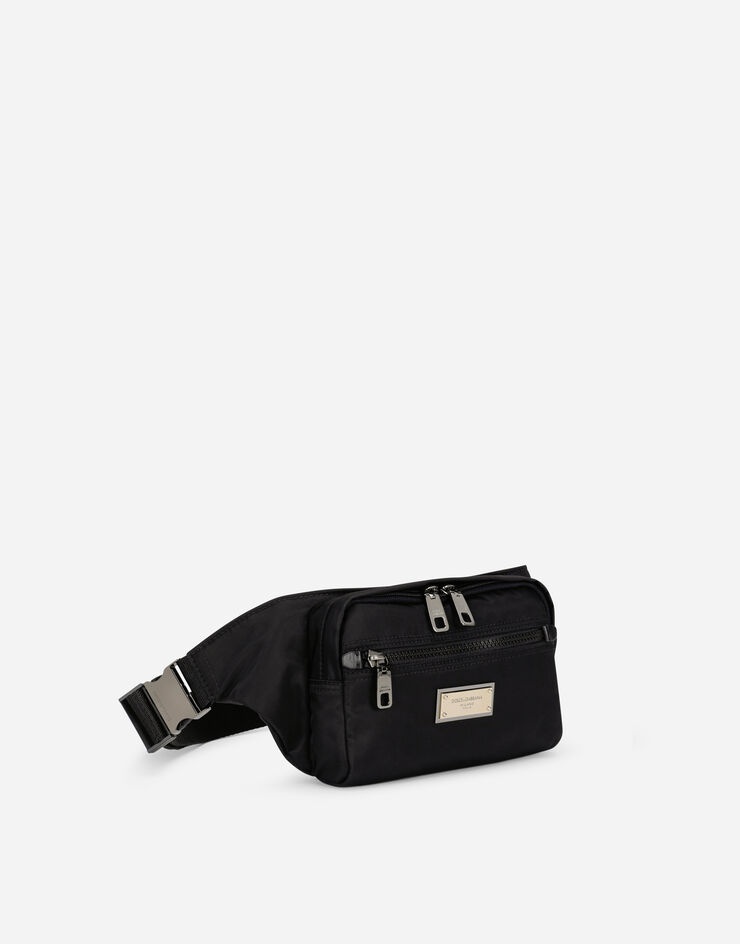 Nylon belt bag with branded plate - 2