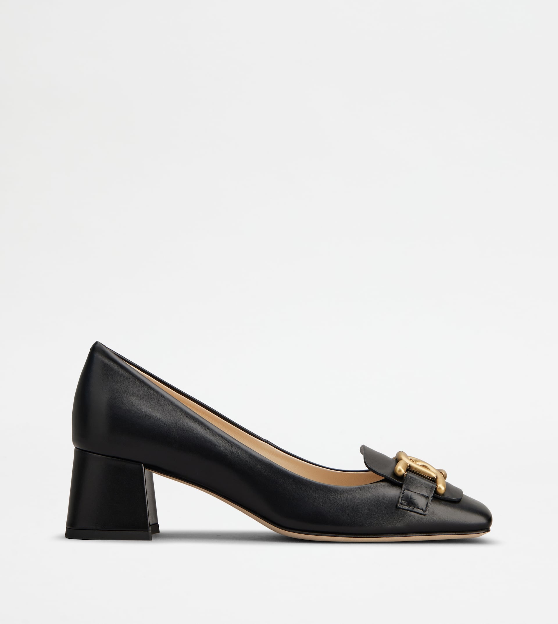 KATE PUMPS IN LEATHER - BLACK - 1
