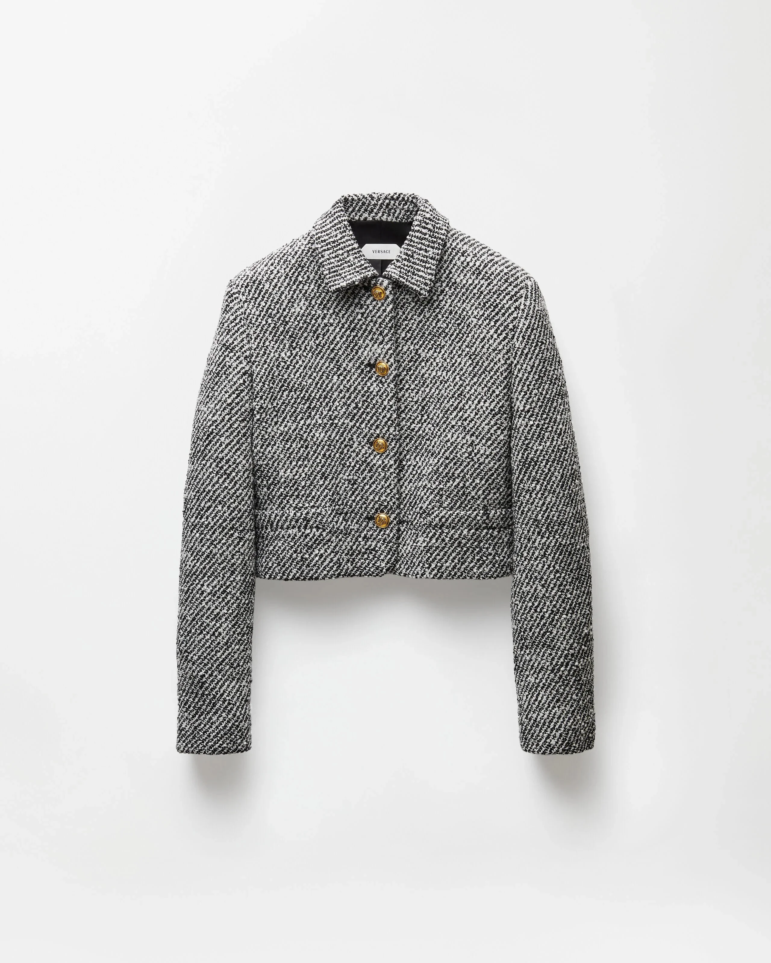 Cropped Wool Bouclé Blouson - 1