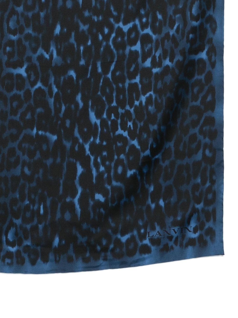 leopard-print silk scarf - 3