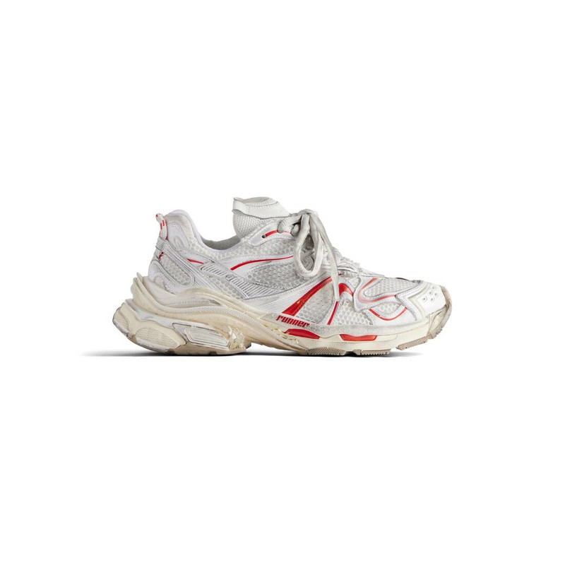 Women's Runner 2.0 Sneaker in White/beige/red - 1