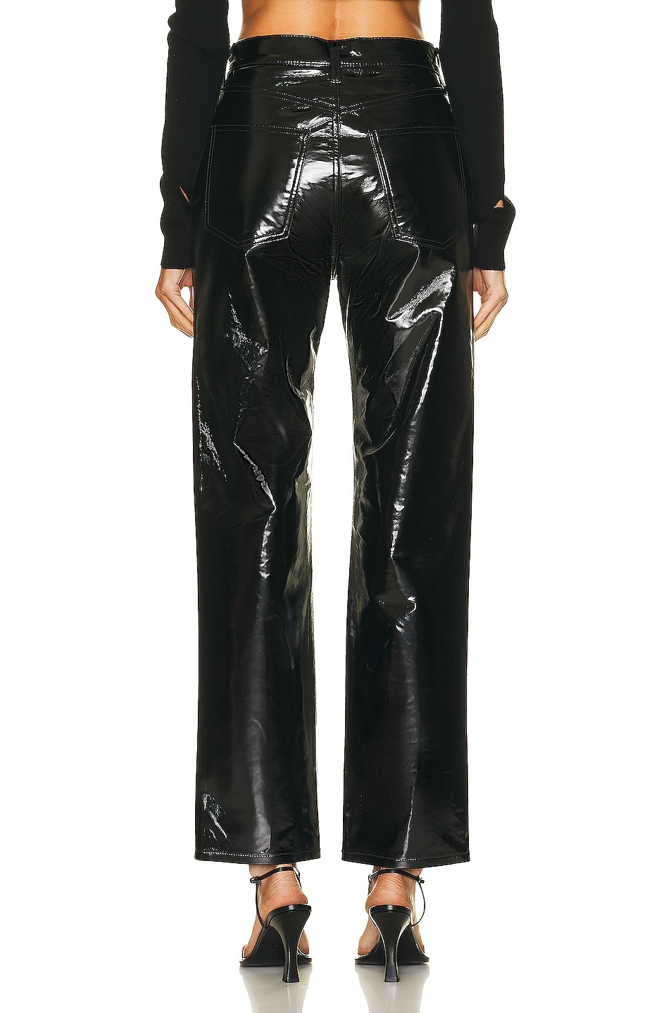Recycled Leather 90s Pinch Waist - 3