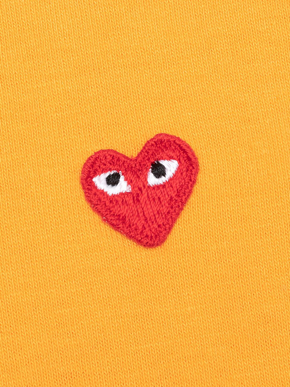 heart-embroidered two-tone long-sleeve T-shirt - 3