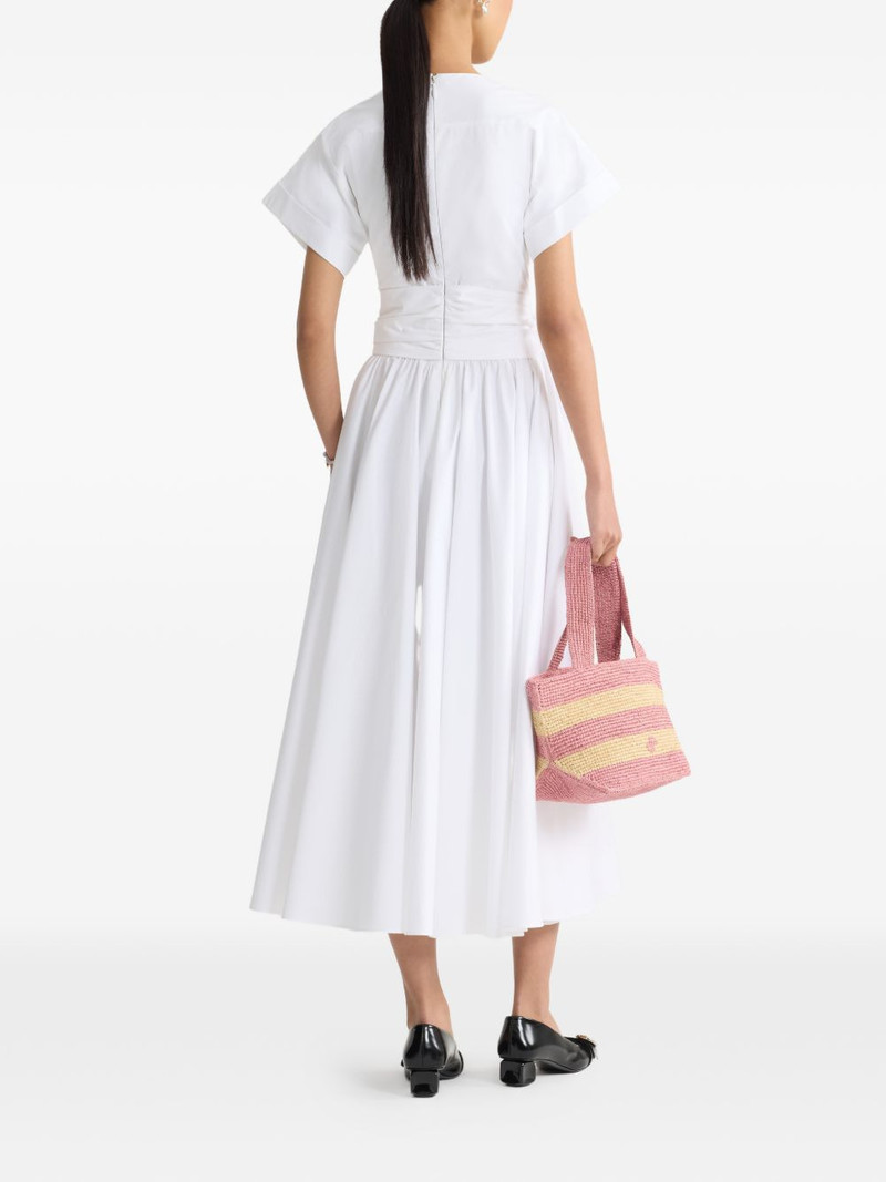 short-sleeves knot midi dress 3