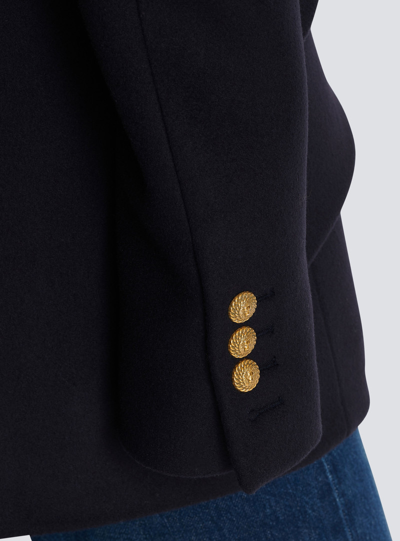 Short military-style coat 7