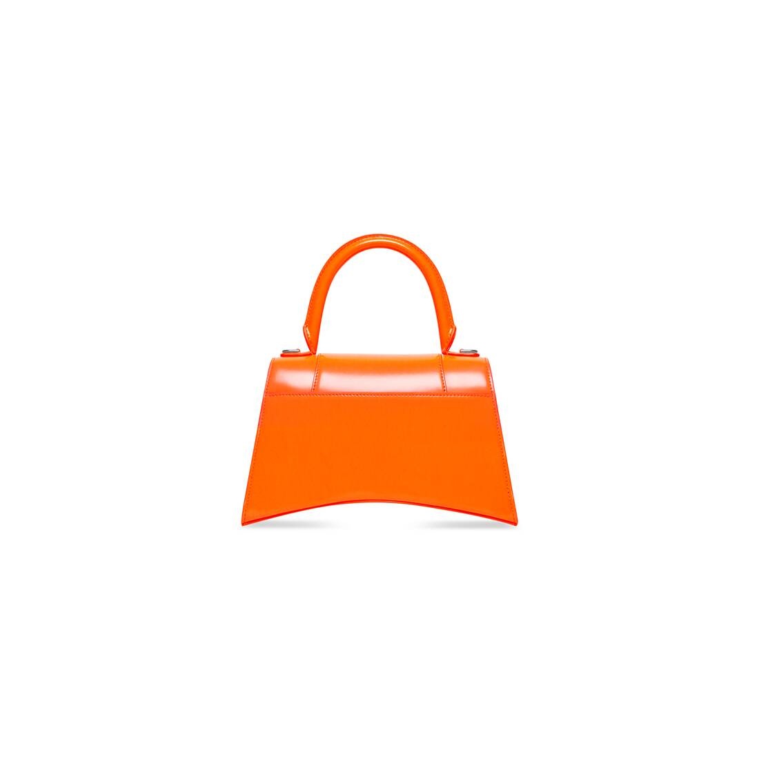 Women's Hourglass Small Handbag In Box in Fluo Orange - 7