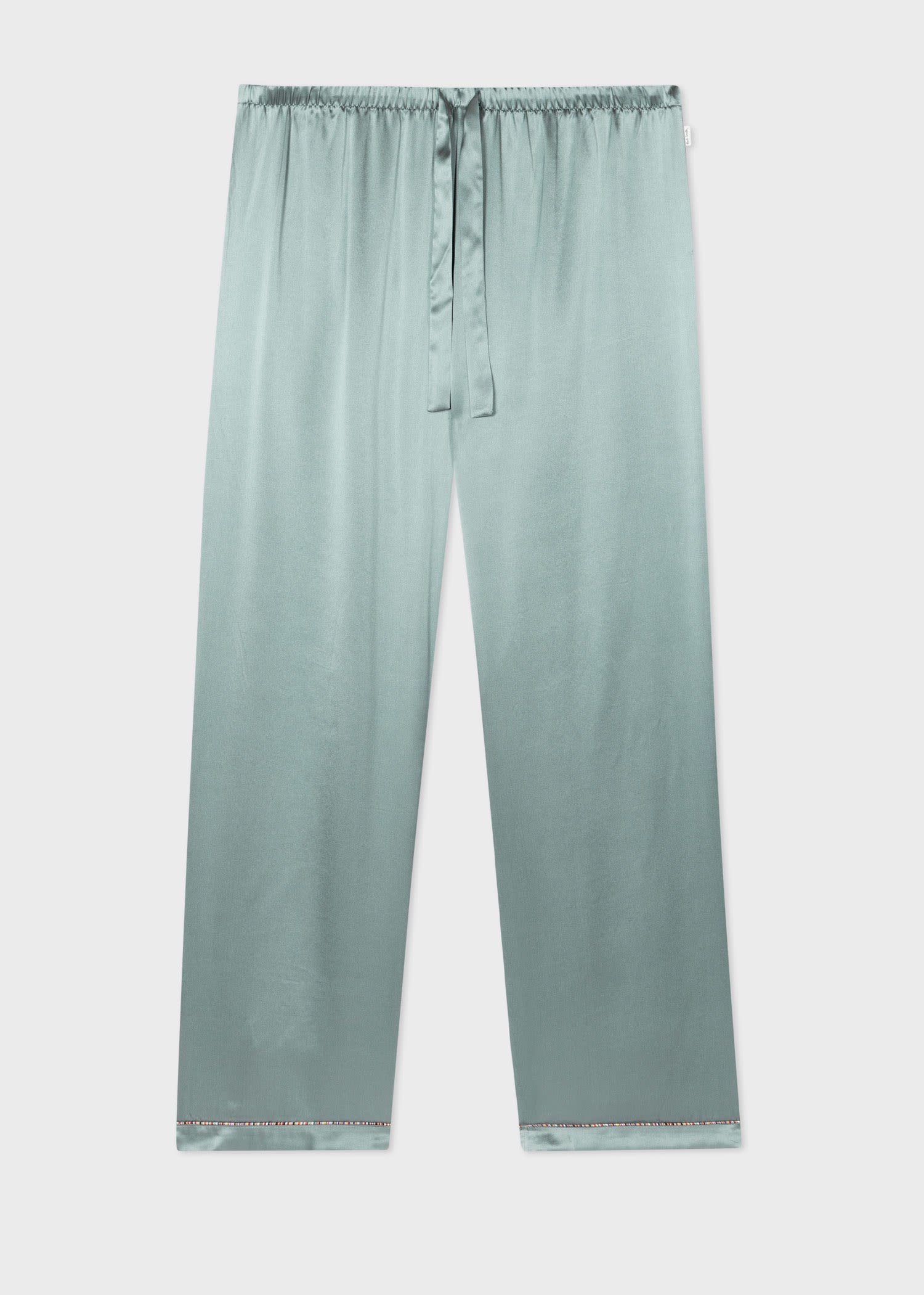 Satin Teal 'Signature Stripe' Pyjamas - 3