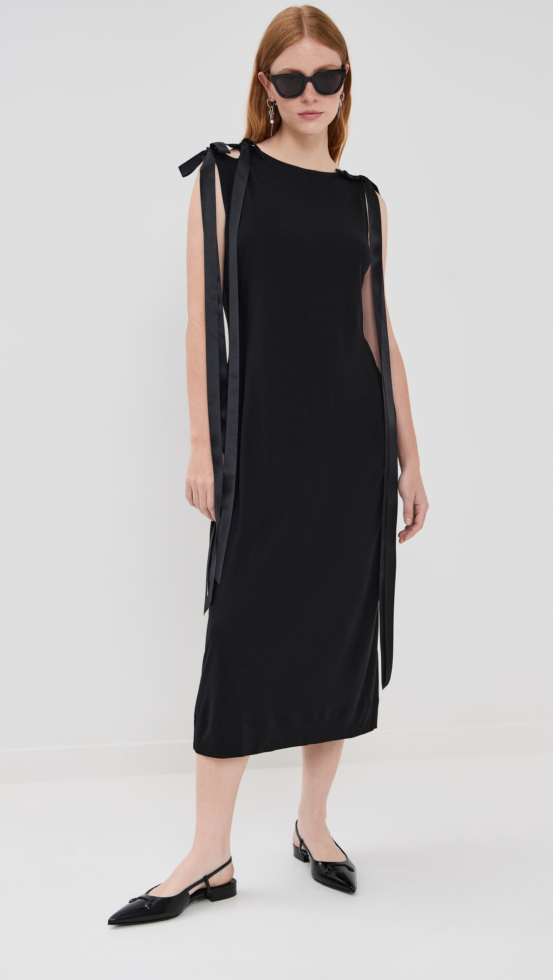Bow Ribbon Tail Dress - 4