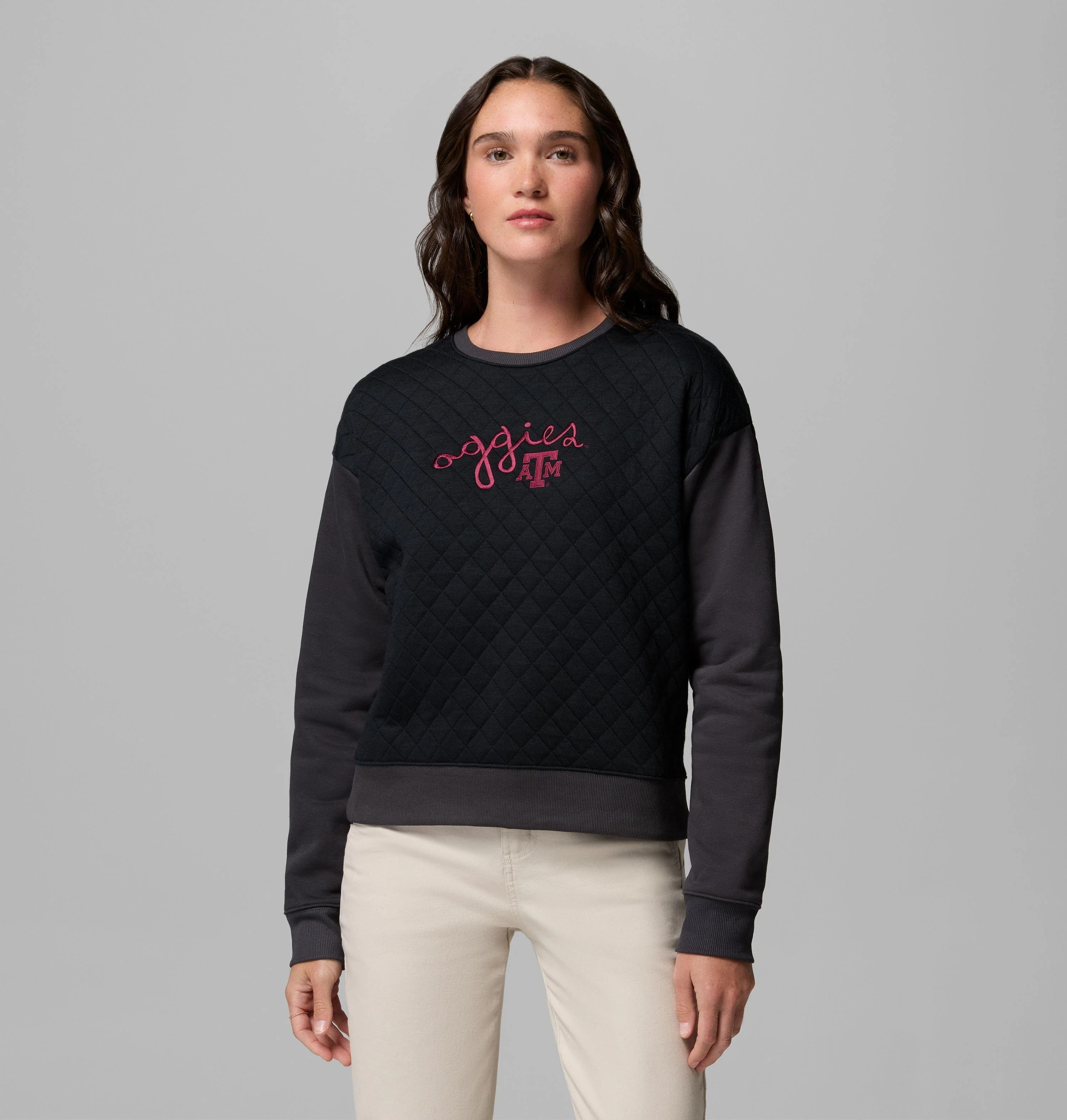 Women's Collegiate Hart Mountain Quilted Crew - Texas A&M - 1