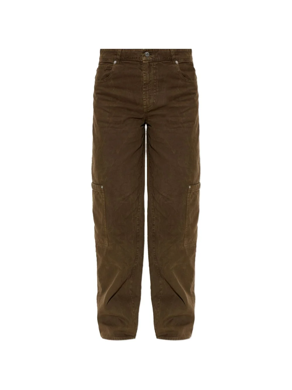 logo-patch cargo pants - 1