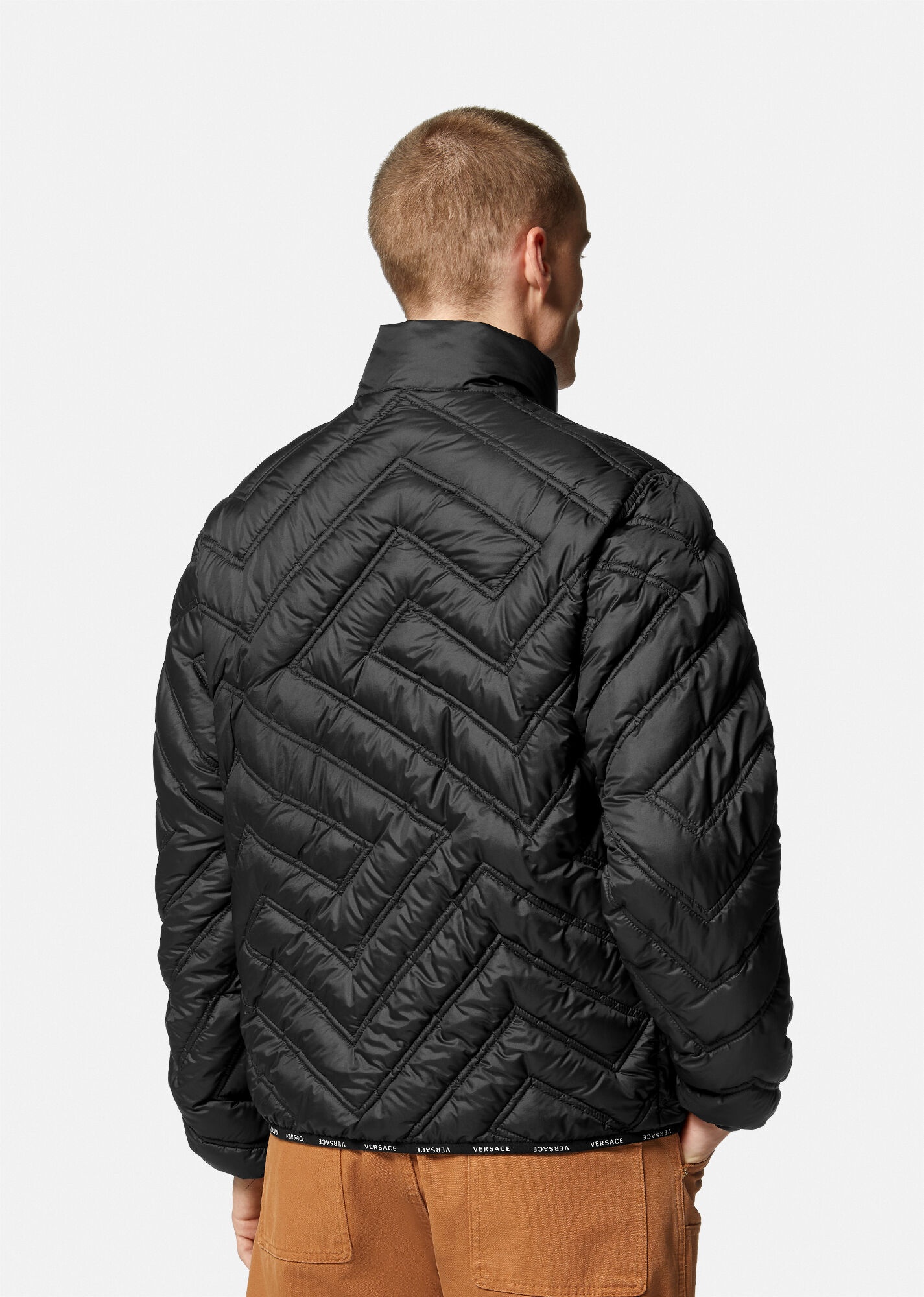 Reversible La Greca Puffer Jacket - 4