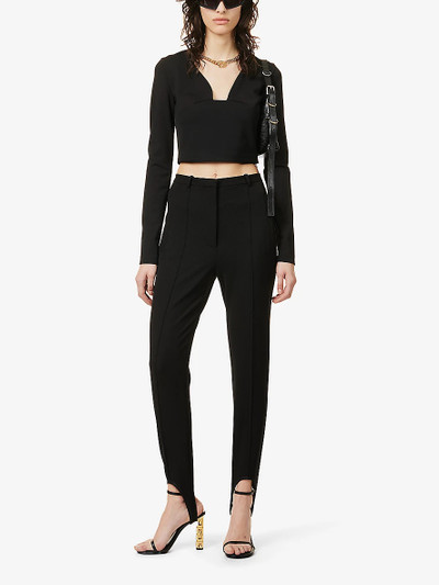 Givenchy Strirrup-hem mid-rise stretch-woven trousers outlook