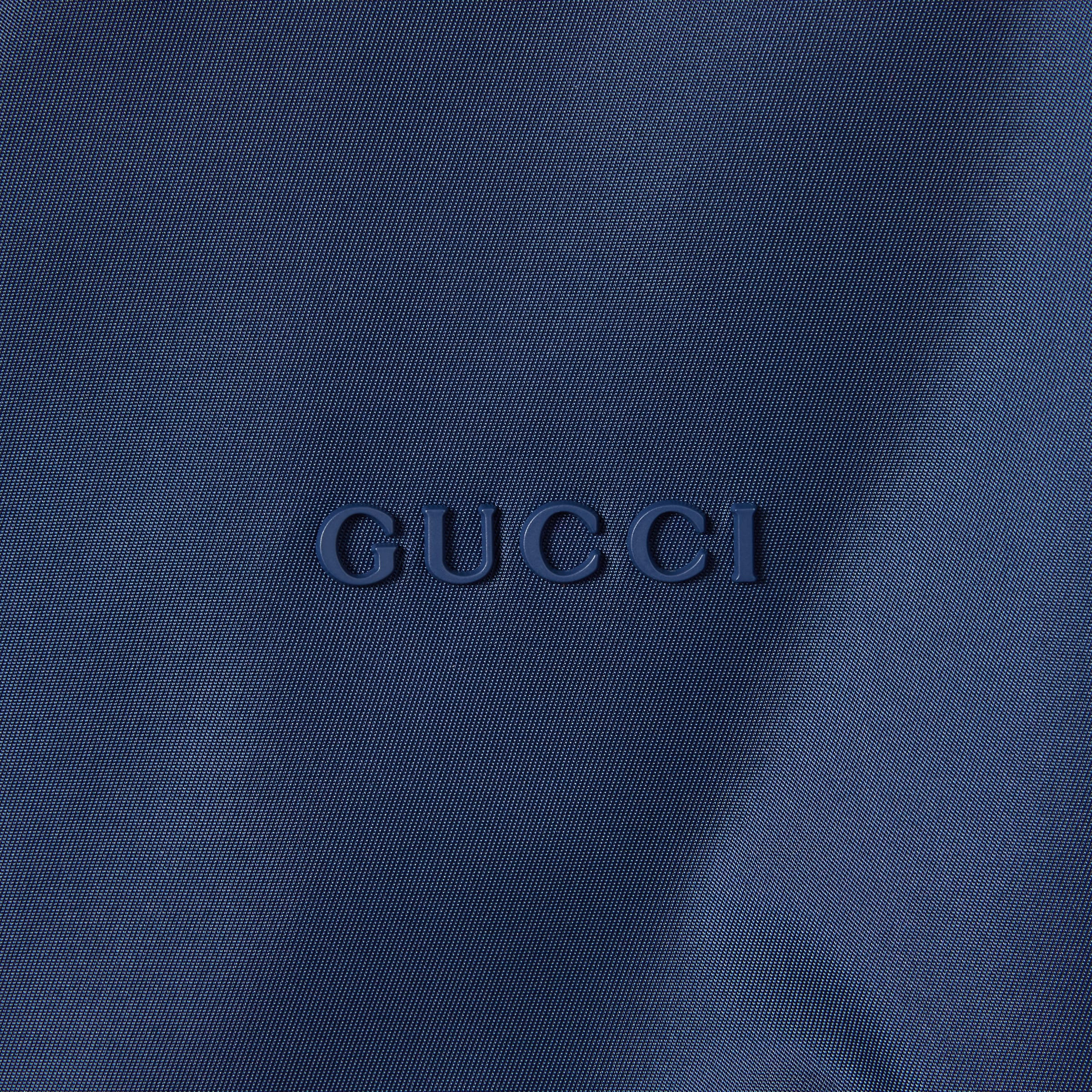 Gabardine jacket with metal logo - 6