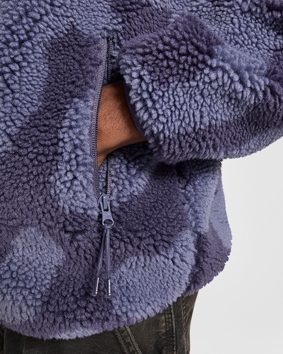 Full Zip Sherpa Pullover - 4