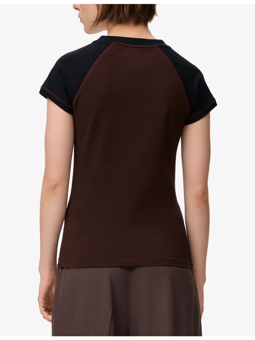 Colour-Block Slim Cotton-Jersey T-Shirt - 4