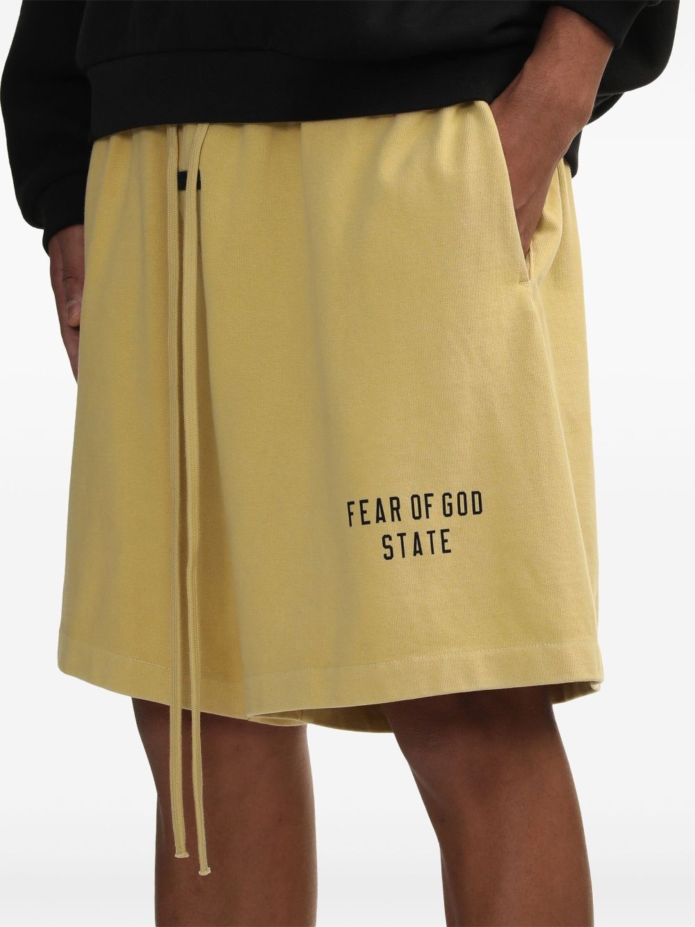 logo-print track shorts - 5