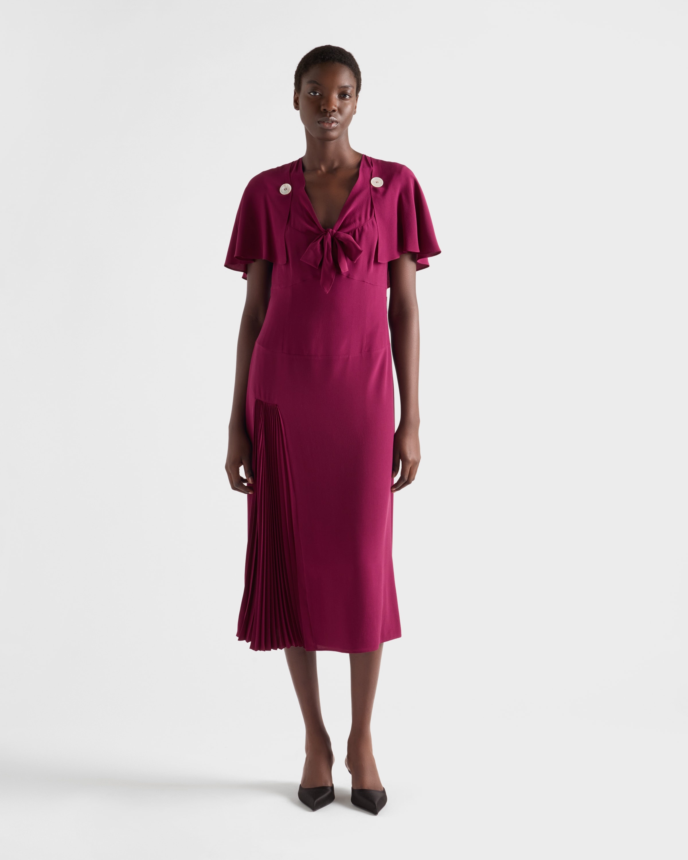 Pleated marocain dress - 2